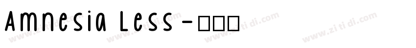 Amnesia Less字体转换
